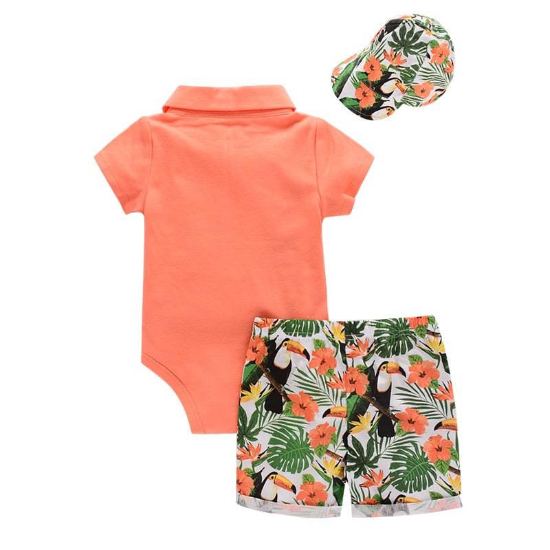 Outfit Newborn Toddler Clothes Sets Boys Tops+ Shorts Has 3Pcs Casual Suit Sets - TheWellBeing4All