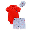 Outfit Newborn Toddler Clothes Sets Boys Tops+ Shorts Has 3Pcs Casual Suit Sets - TheWellBeing4All