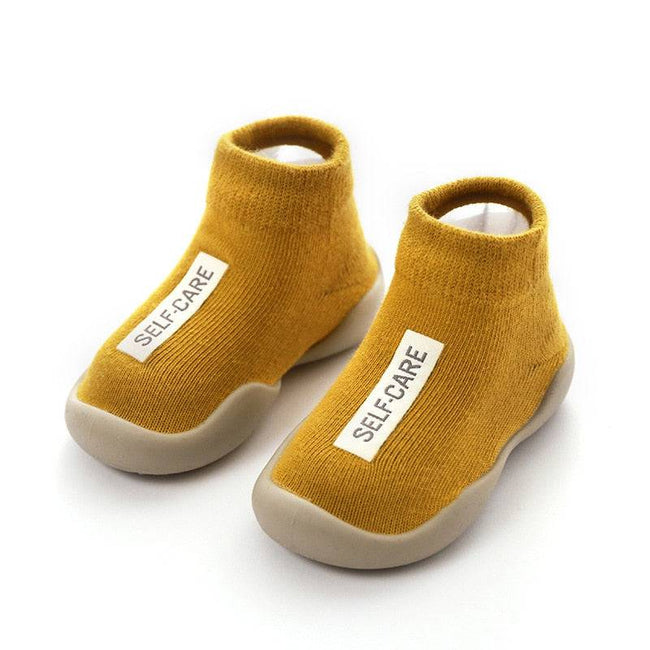 Unisex Baby Shoes First Shoes Baby Walkers Toddler First Walker Baby Girl Kids Soft Rubber Sole Baby Shoe Knit Booties Anti-slip - TheWellBeing4All