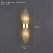 Clear Crystal LED Wall Lamp E14 Bulb Stainless Steel Wall Lights - TheWellBeing4All