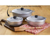 3 Piece Colombian Cast Aluminum Caldero or Dutch Oven Set with Lid, Pot Set - TheWellBeing4All