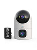 5G WIFI Wireless Security Camera Dual Lens Surveillance Camera Two-way Audio AI Tracking Baby Monitor - TheWellBeing4All