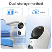 5G WIFI Wireless Security Camera Dual Lens Surveillance Camera Two-way Audio AI Tracking Baby Monitor - TheWellBeing4All