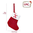 Christmas Alphabet Knitting Socks Christmas Tree Ornaments Christmas Decorations - TheWellBeing4All