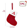 Christmas Alphabet Knitting Socks Christmas Tree Ornaments Christmas Decorations - TheWellBeing4All