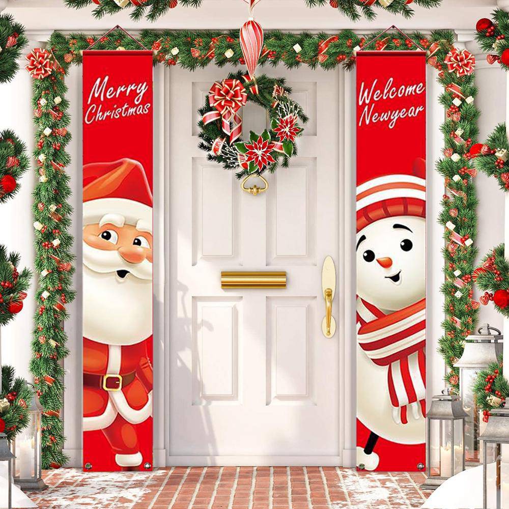 Christmas Door Decoration Merry Christmas Banner - TheWellBeing4All