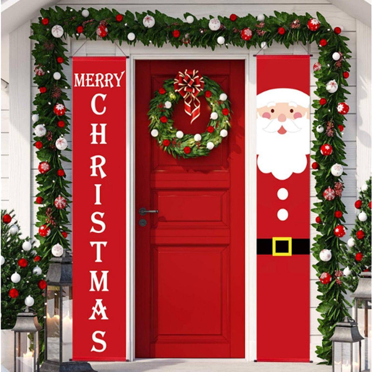 Christmas Door Decoration Merry Christmas Banner - TheWellBeing4All