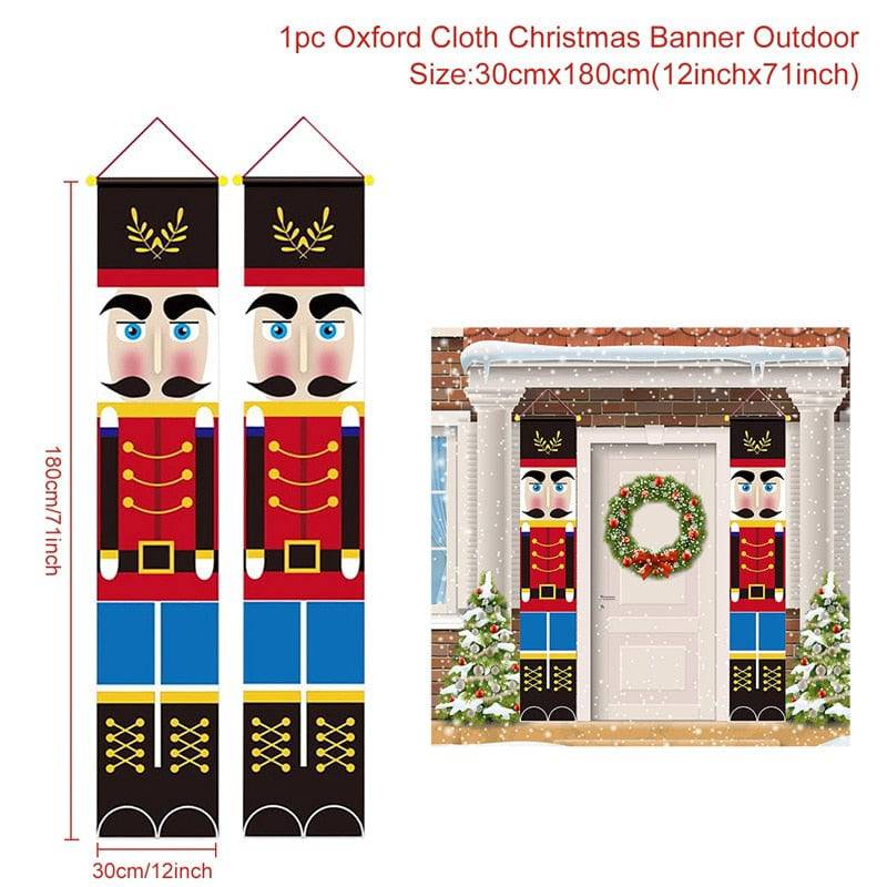 Christmas Door Decoration Merry Christmas Banner - TheWellBeing4All