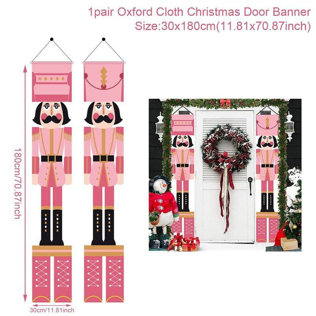 Christmas Door Decoration Merry Christmas Banner - TheWellBeing4All