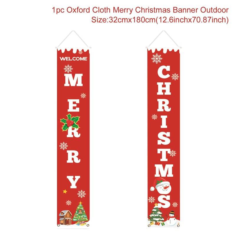 Christmas Door Decoration Merry Christmas Banner - TheWellBeing4All