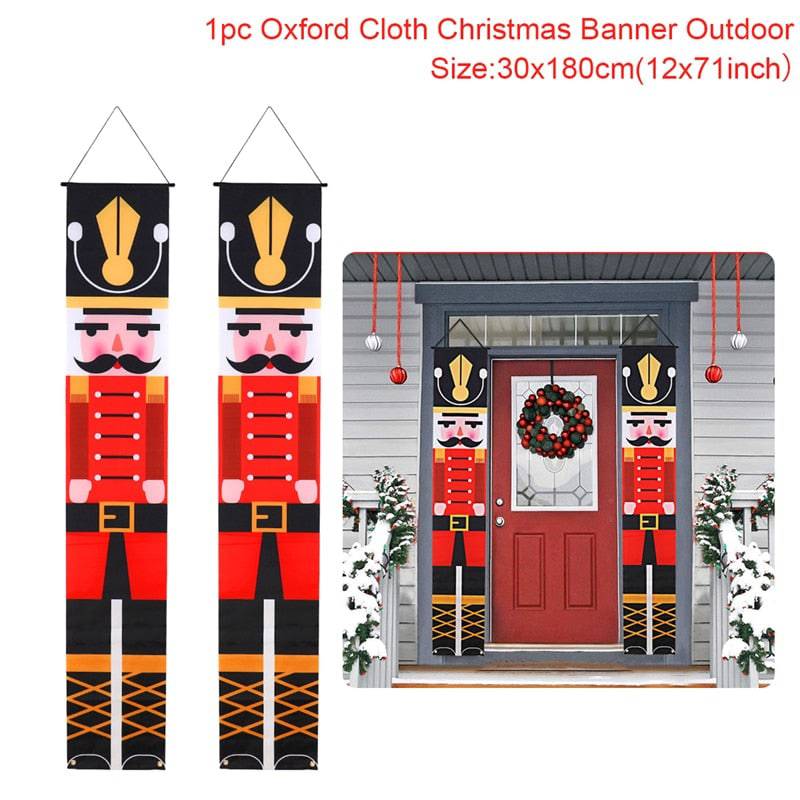 Christmas Door Decoration Merry Christmas Banner - TheWellBeing4All