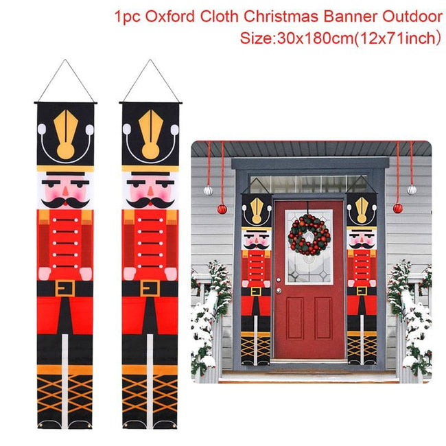 Christmas Door Decoration Merry Christmas Banner - TheWellBeing4All