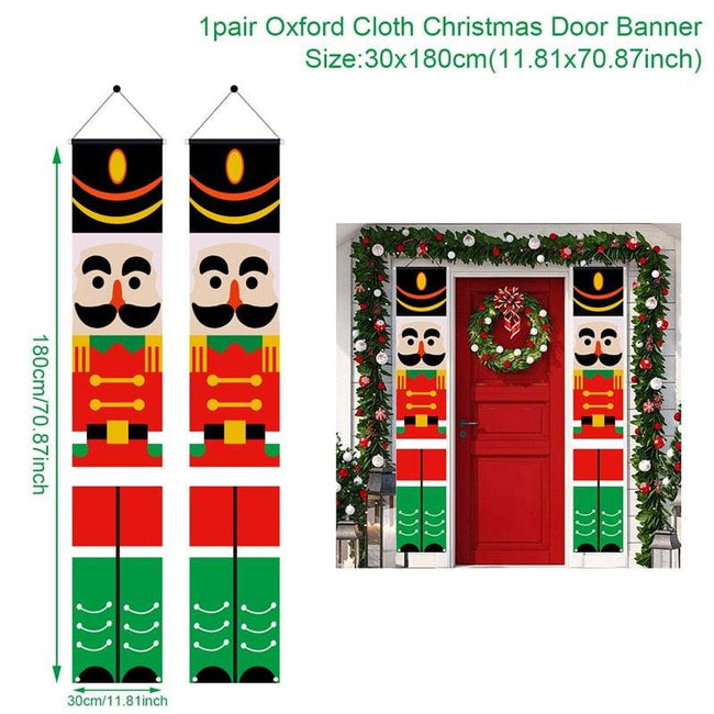 Christmas Door Decoration Merry Christmas Banner - TheWellBeing4All