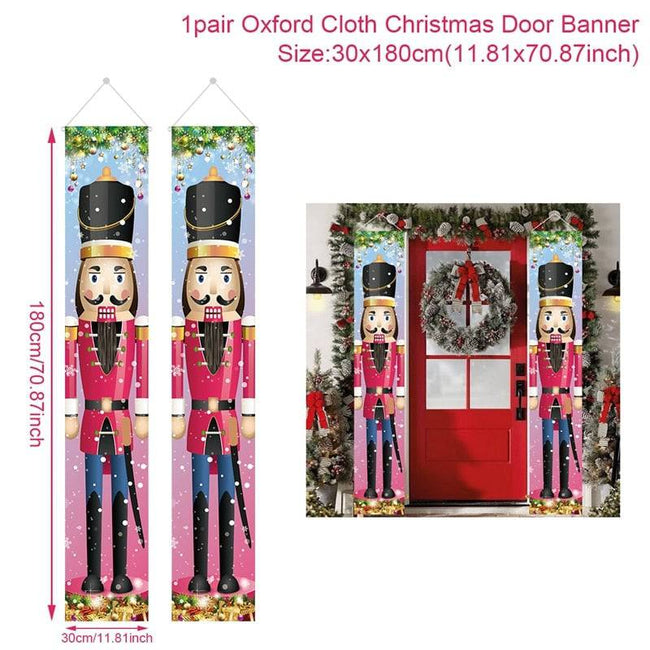 Christmas Door Decoration Merry Christmas Banner - TheWellBeing4All