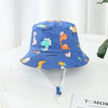 Children Cotton Cartoon Bucket Cap For Boys Printing Floral Baby Girls Sun Hat Flower Kids Bonnet - TheWellBeing4All