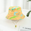 Children Cotton Cartoon Bucket Cap For Boys Printing Floral Baby Girls Sun Hat Flower Kids Bonnet - TheWellBeing4All