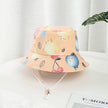 Children Cotton Cartoon Bucket Cap For Boys Printing Floral Baby Girls Sun Hat Flower Kids Bonnet - TheWellBeing4All