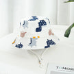 Children Cotton Cartoon Bucket Cap For Boys Printing Floral Baby Girls Sun Hat Flower Kids Bonnet - TheWellBeing4All