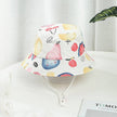 Children Cotton Cartoon Bucket Cap For Boys Printing Floral Baby Girls Sun Hat Flower Kids Bonnet - TheWellBeing4All