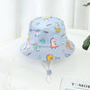 Children Cotton Cartoon Bucket Cap For Boys Printing Floral Baby Girls Sun Hat Flower Kids Bonnet - TheWellBeing4All