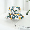 Children Cotton Cartoon Bucket Cap For Boys Printing Floral Baby Girls Sun Hat Flower Kids Bonnet - TheWellBeing4All