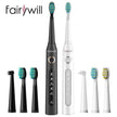 Electric Sonic Toothbrush USB Charge Rechargeable Waterproof for adult - TheWellBeing4All