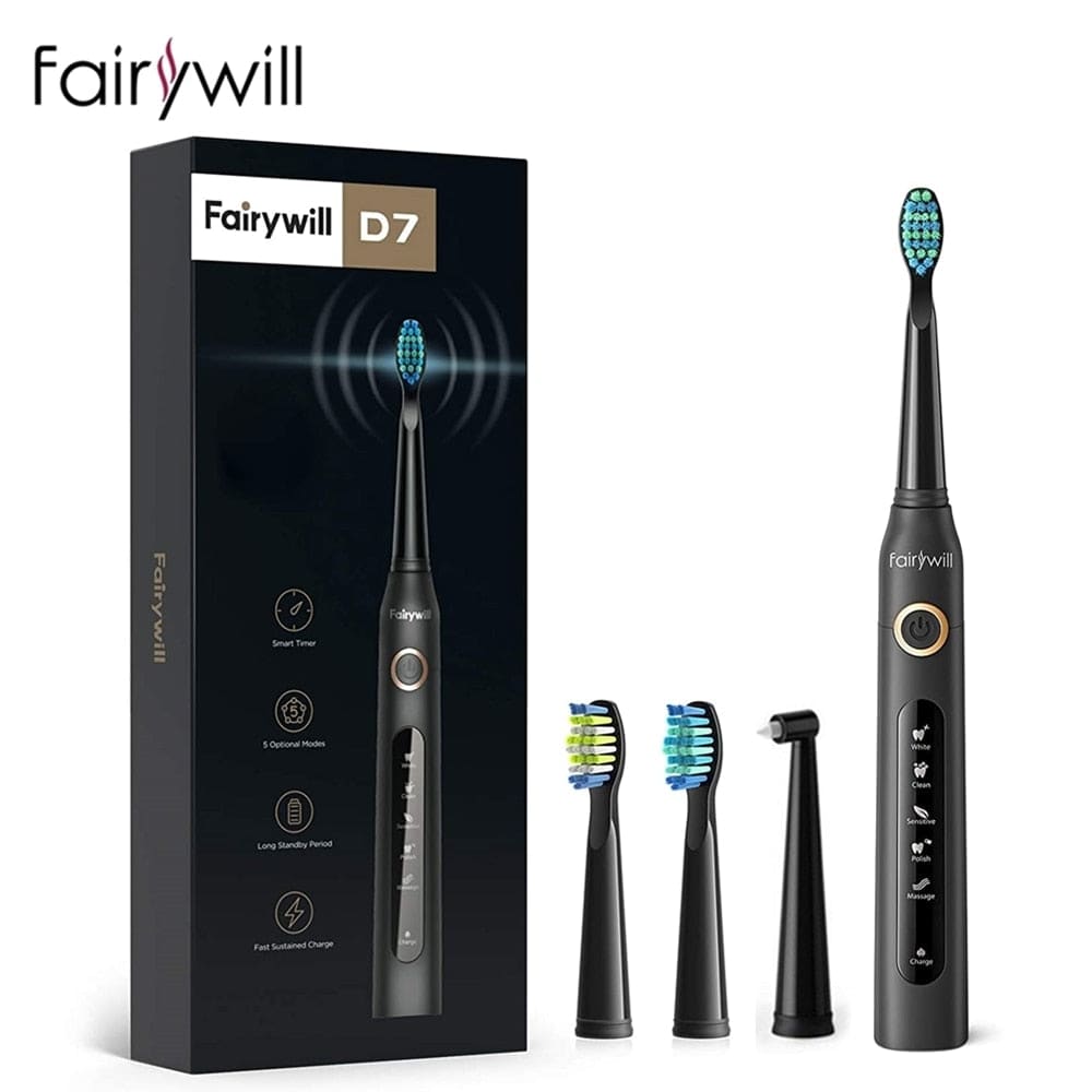 Electric Sonic Toothbrush USB Charge Rechargeable Waterproof for adult - TheWellBeing4All