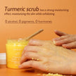 Turmeric Body Scrub Soften Cutin Skin Brightening Moisturizing Sea Salt Exfoliating Pore Cleaning Smooth Face Anti-Acne 220g - TheWellBeing4All