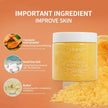 Turmeric Body Scrub Soften Cutin Skin Brightening Moisturizing Sea Salt Exfoliating Pore Cleaning Smooth Face Anti-Acne 220g - TheWellBeing4All