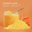 Turmeric Body Scrub Soften Cutin Skin Brightening Moisturizing Sea Salt Exfoliating Pore Cleaning Smooth Face Anti-Acne 220g - TheWellBeing4All