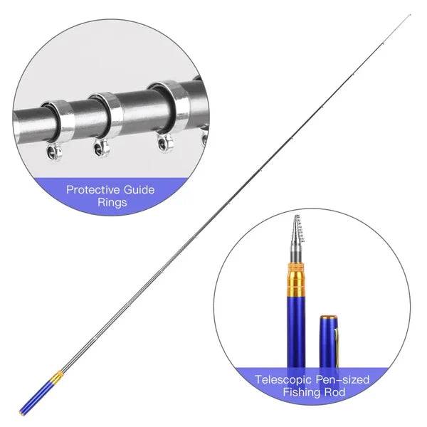 TheWellBeing™ POCKET SIZE FISHING ROD & RELL - TheWellBeing4All