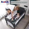 Multifunctional Baby Crib Foldable Baby Bed With Diaper Table Cradle Rocker Travel Game Bed Portable Baby Crib For 0-6 Years Old - TheWellBeing4All