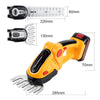 Electric Hedge Trimmer 20000RPM Rechargeable Handheld Household Shrub Weeding Pruning Mower Garden Tools 2 in 1 24V Cordless - TheWellBeing4All