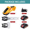 Electric Hedge Trimmer 20000RPM Rechargeable Handheld Household Shrub Weeding Pruning Mower Garden Tools 2 in 1 24V Cordless - TheWellBeing4All