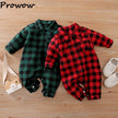 Stylish Newborn Baby Boy Plaid Rompers - Christmas Gentleman Suit - TheWellBeing4All