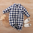 Stylish Newborn Baby Boy Plaid Rompers - Christmas Gentleman Suit - TheWellBeing4All