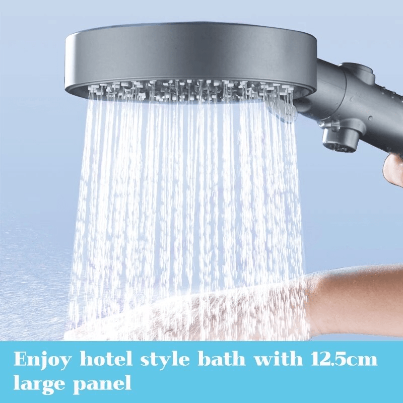 TheWellBeing ™ 5-Mode Adjustable High-Pressure Hand Hold Bath Showerhead Temperature Digital LED Display Shower Head - TheWellBeing4All