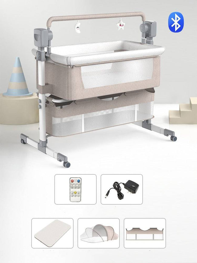 Multifunctional electric cradle rocking bed rocking chair smart coax baby  bedside sleeping basket - TheWellBeing4All