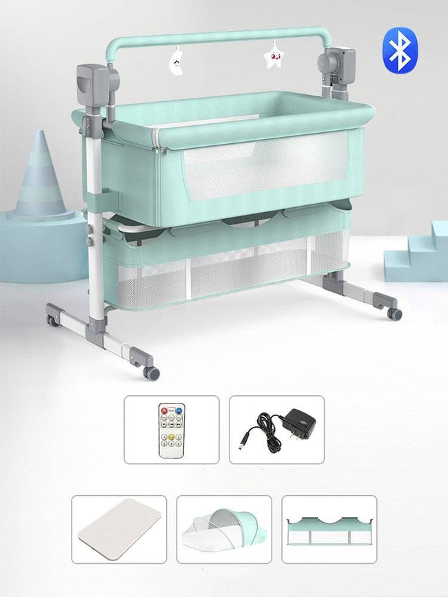 Multifunctional electric cradle rocking bed rocking chair smart coax baby  bedside sleeping basket - TheWellBeing4All