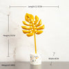 Creative Modern Golden Leaf Ornament Home Living Room Decoration Metal Figurines Flowers Ornaments Miniature Metal Figurines - TheWellBeing4All