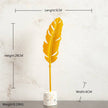 Creative Modern Golden Leaf Ornament Home Living Room Decoration Metal Figurines Flowers Ornaments Miniature Metal Figurines - TheWellBeing4All