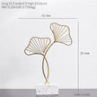 Creative Modern Golden Leaf Ornament Home Living Room Decoration Metal Figurines Flowers Ornaments Miniature Metal Figurines - TheWellBeing4All