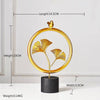 Creative Modern Golden Leaf Ornament Home Living Room Decoration Metal Figurines Flowers Ornaments Miniature Metal Figurines - TheWellBeing4All