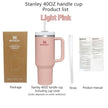 Stanley 40oz Quencher Tumbler With Handle With Straw Lids Stainless Steel Coffee Thermos Cup Car Mugs vacuum cup - TheWellBeing4All