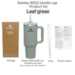 Stanley 40oz Quencher Tumbler With Handle With Straw Lids Stainless Steel Coffee Thermos Cup Car Mugs vacuum cup - TheWellBeing4All