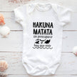 Versatile HAKUNA MATATA Lion King Simba Graphic Baby Girl Boy Romper Ropa Bebe Newborn Clothes - TheWellBeing4All