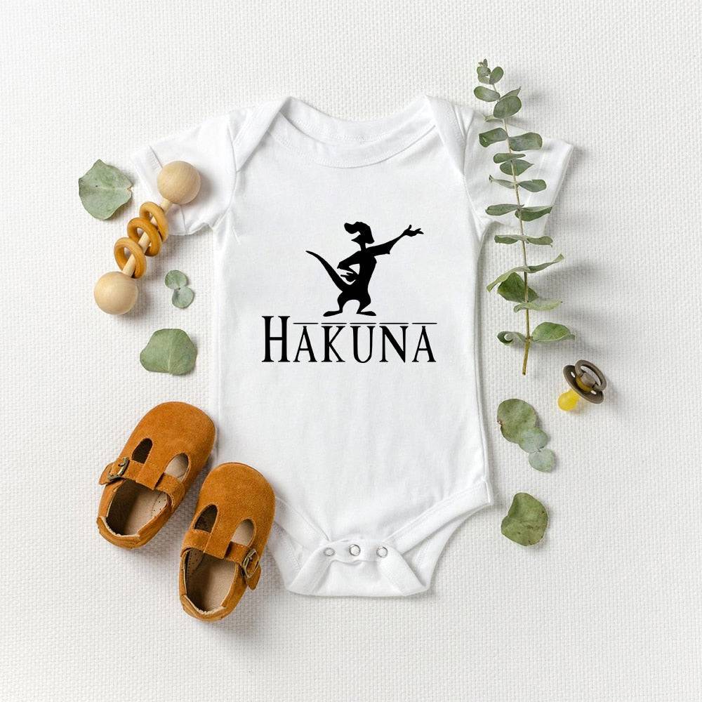 Versatile HAKUNA MATATA Lion King Simba Graphic Baby Girl Boy Romper Ropa Bebe Newborn Clothes - TheWellBeing4All