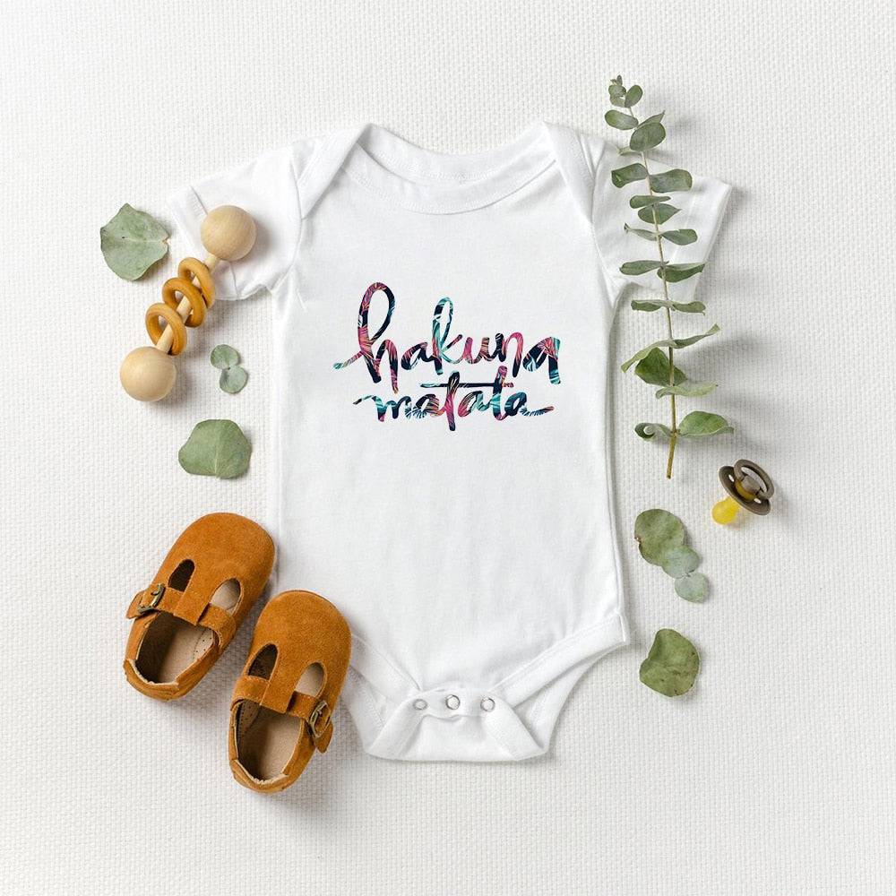 Versatile HAKUNA MATATA Lion King Simba Graphic Baby Girl Boy Romper Ropa Bebe Newborn Clothes - TheWellBeing4All