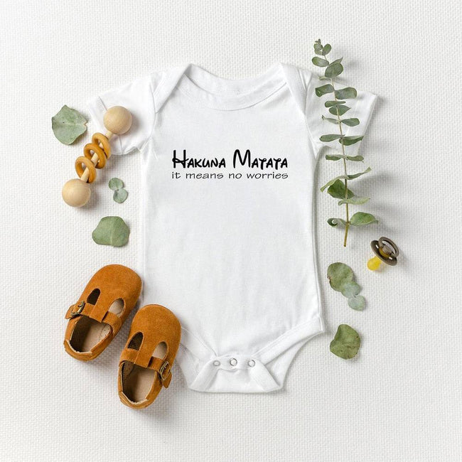 Versatile HAKUNA MATATA Lion King Simba Graphic Baby Girl Boy Romper Ropa Bebe Newborn Clothes - TheWellBeing4All