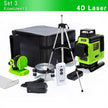 4D 16 lines Professional German Core Floor Ceiling Remote Control Green Line Laser Level - TheWellBeing4All